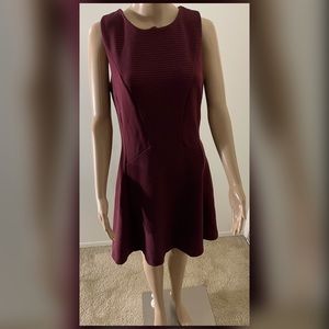 Metaphor burgundy dress